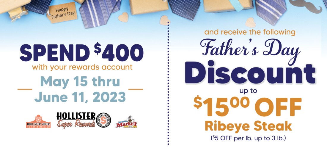 fathers day discount promo